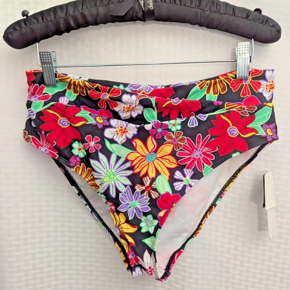 Macy's Colorful Floral Bikini Bottoms